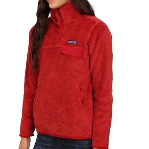 Patagonia retool snap t pullover red